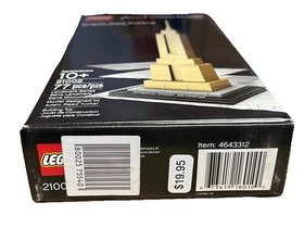 LEGO Architecture (21002) Empire State Building New York City, NY, USA - 77 pcs