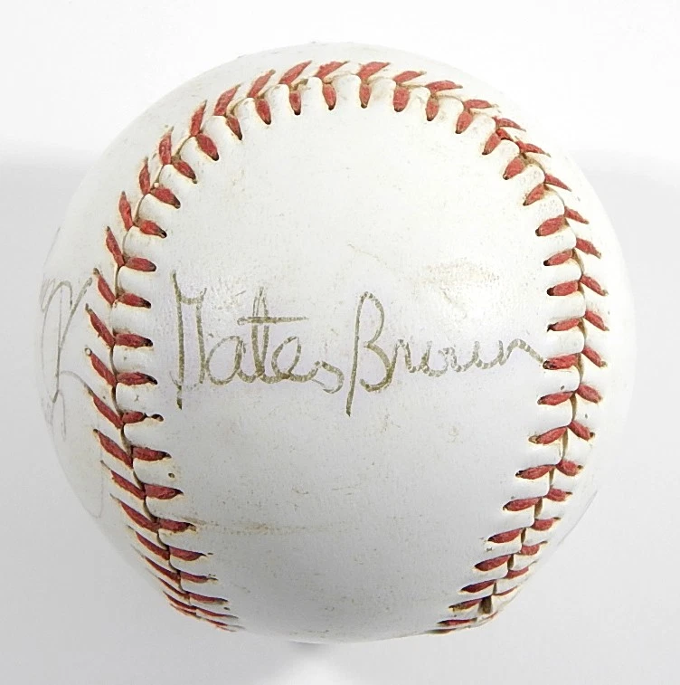 Detroit Tigers Signed Baseball 5 Autographs Rozema Brown Wilcox - Image 3 of 4