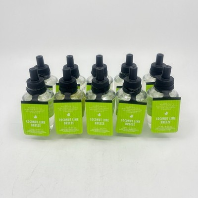 bath and body works (10 Pc) COCONUT LIME BREEZE Wallflower Refill New!
