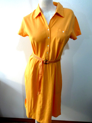 Talbots Damen Creamsicle Orange Kurzarm Polo T-Shirt Größe Pm
