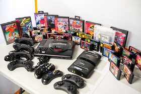 Sega Genesis 1 Console with games and extras Huge lot 35+ games, controllers