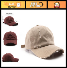 Vintage Distressed Baseball Cap - Adjustable Soft Dad Hat, Trendy Unconstructed