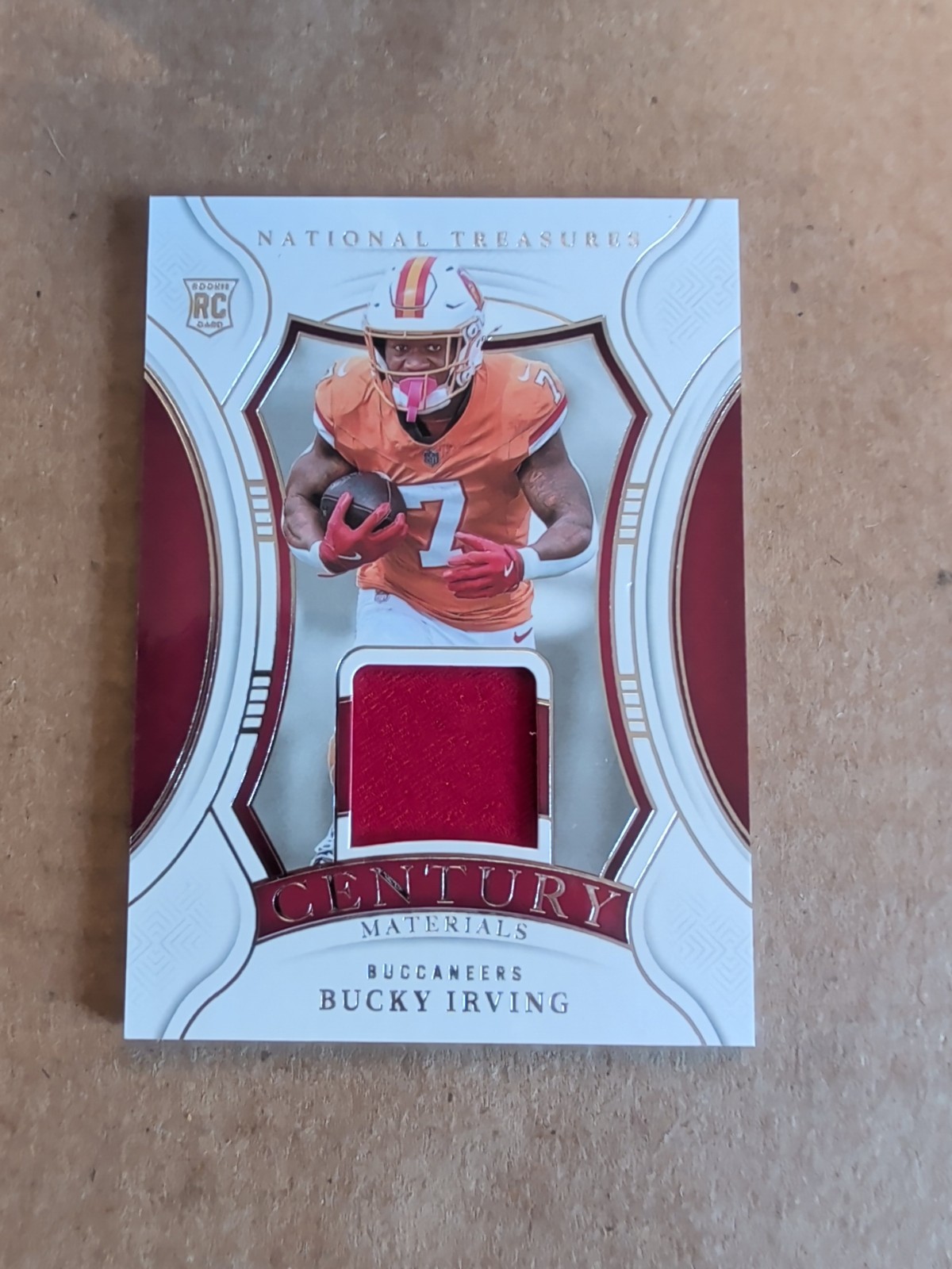 BUCKY IRVING 2024 NATIONAL TREASURES CENTURY ROOKIE PATCH RC /99 BUCCANEERS !!!