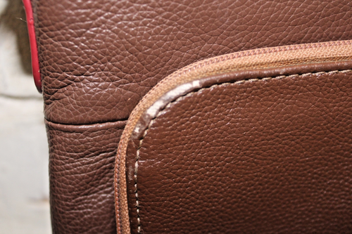 Tignanello Women's Pebbled Leather Crossbody Purse, Brown/Tan - Picture 6 of 7