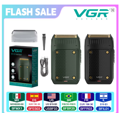 #ad VGR V 353 Electric Shaver Rechargeable Mini Beard Trimmer Portable $3.99