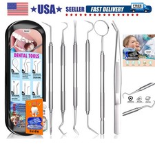 Dental Tools Plaque Remover Teeth Cleaning Tool  s Kit 6 Pcs Dental Care Kit S...