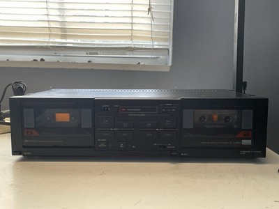 Sansui D-65BW Double Cassette Recording Tape Deck Works Great