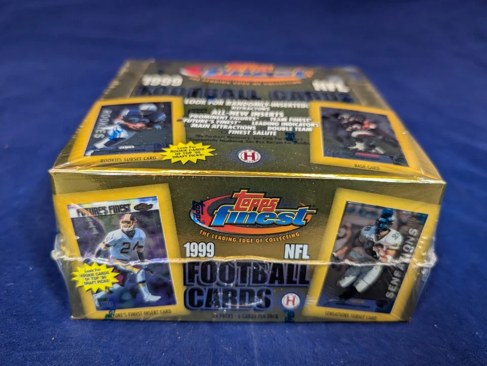 1999 Topps Finest NFL Football Hobby Box Factory Sealed - Image 2 of 4