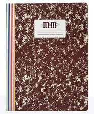 M M's World Brown Composition Notebook New with Tag