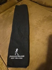 Brand New Johnnie Walker Golf Towel "Keep Walking" Black 24"×13" Port Authority