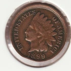 US Rare Old West 1899 Indian Head Penny Coin American Collection Shield Cent USA