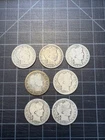 7x USA Silver Barber Quarters 1898 1900 1901 1908-O 1910 1911-D 1915