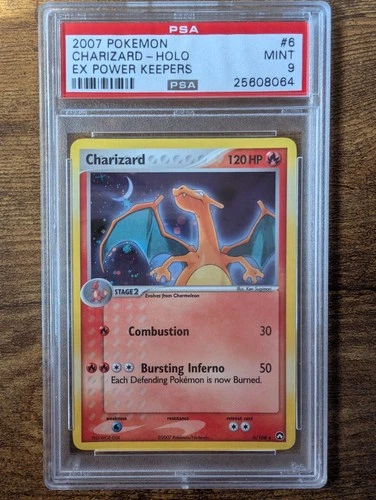 Pokémon Charizard 6/108 EX Power Keepers Holo Rare Card PSA 9 MINT