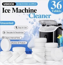 USKICH Ice Machine Cleaner Descaler Tablets-36Pack Ice Maker Cleaner Compatible