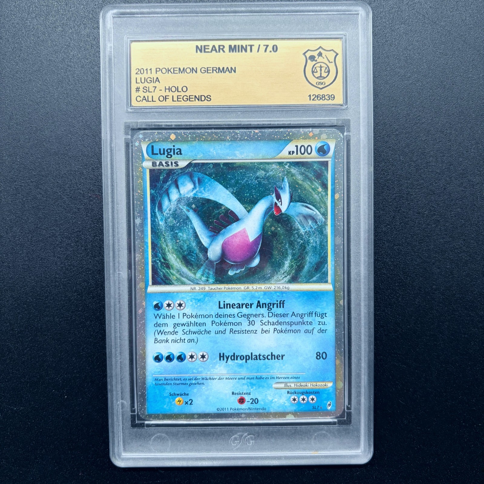Pokemon Card Lugia SL7 Call Of Legend Call Of Legends Shiny German GSG 7