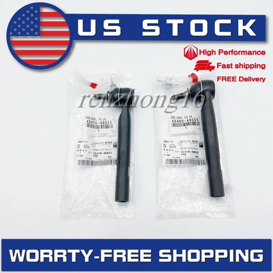 OEM 2X Right & Left Steering Tie Rod End Set For 2009-2016 Toyota Venza Foto 2 de 4
