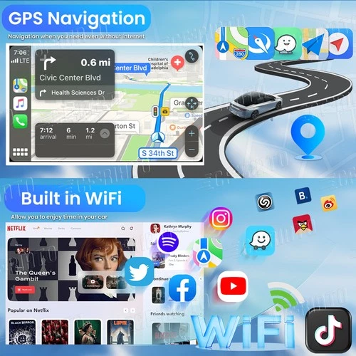 For Nissan Rogue 2014 2015 2016 2017 CarPlay Android 13.0 Car GPS Stereo Player - Picture 11 of 20