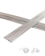 50pcs Stainless Steel Spring Wire - 40CM 15.7" Lengh Straight Hard Wire 1mm Di