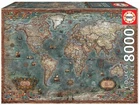 NEW EDUCA Jigsaw Puzzle 8000 Pieces 14+ Ages Historical World Map