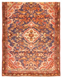 Traditional Vintage Hand-Knotted Area Rug 3'3" x 4'4" Oriental Wool Carpet