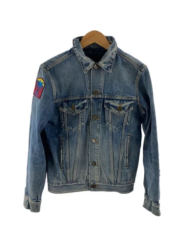 SAINT LAURENT (YSL) Giacca SAINT LAURENT lavorazione invecchiata indaco XS usata