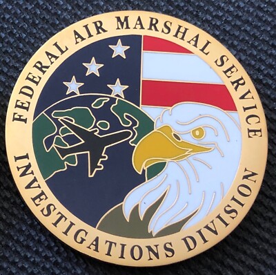 FAMS - Federal Air Marshal Service Investigations Division 1.75in challenge coin