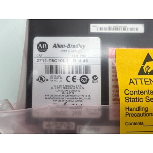 NEW 2711-T6C10L1 PanelView 600 Color/Touch/DeviceNet/RS-232 AB US Free Tax - Picture 8 of 17