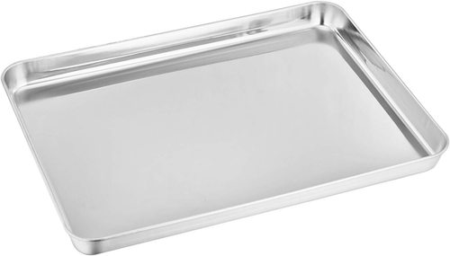Teamfar Toaster Oven Pan, Stainless Steel Toaster Oven Tray Ovenware, 12.4’’X 9. - Picture 10 of 12