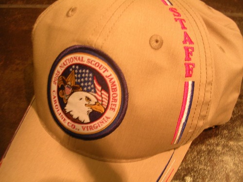 2005 Cappello staff ufficiale National Jamboree, marrone chiaro con ricamo, nuovo di zecca! - Foto 2 di 6