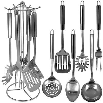 13 Stück Küchenhelfer Edelstahl Küchenutensilien Kochzubehör Küche Besteck Set