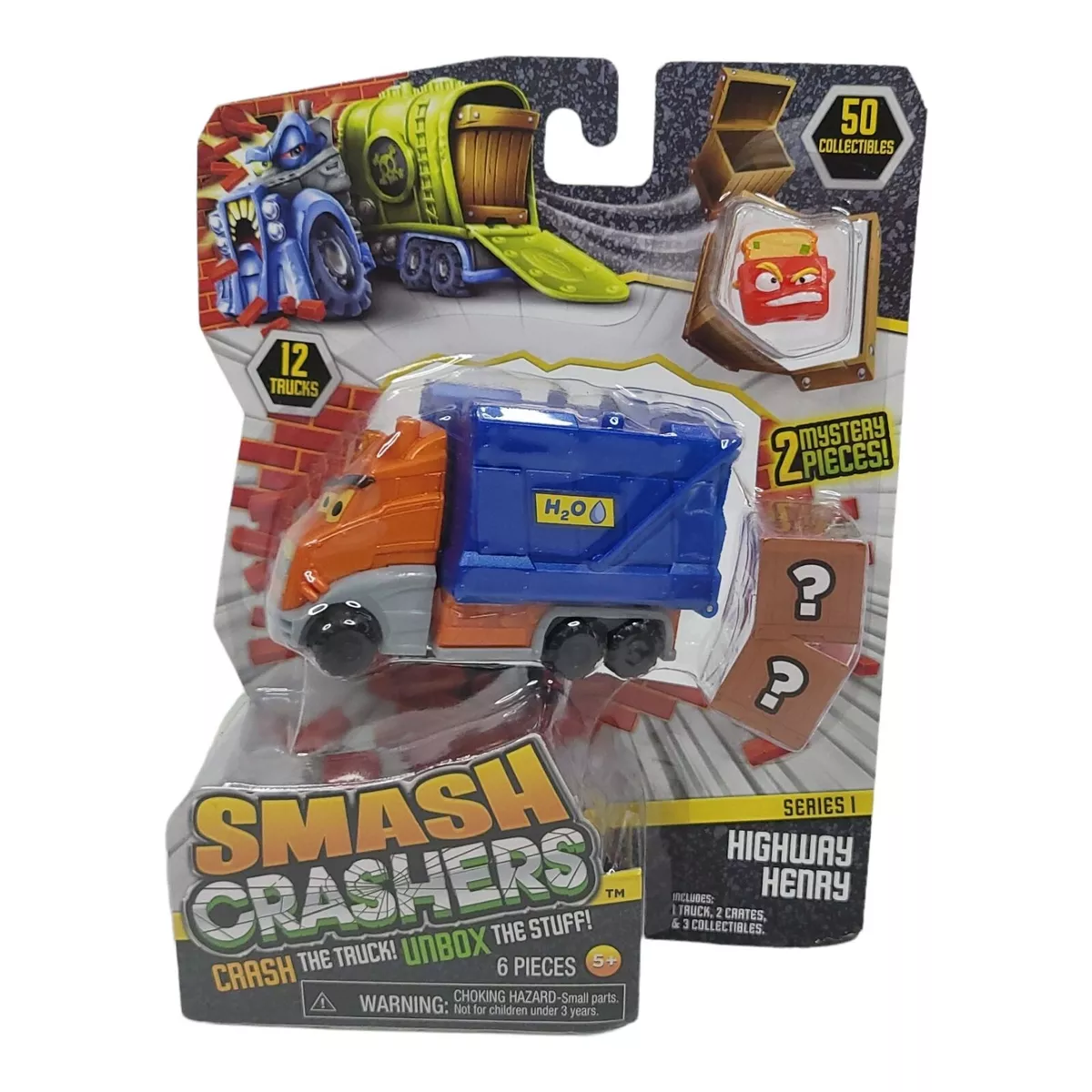 Set Of 3 Smash Crashers - Series 1 (Out Of 50 Collectibles)