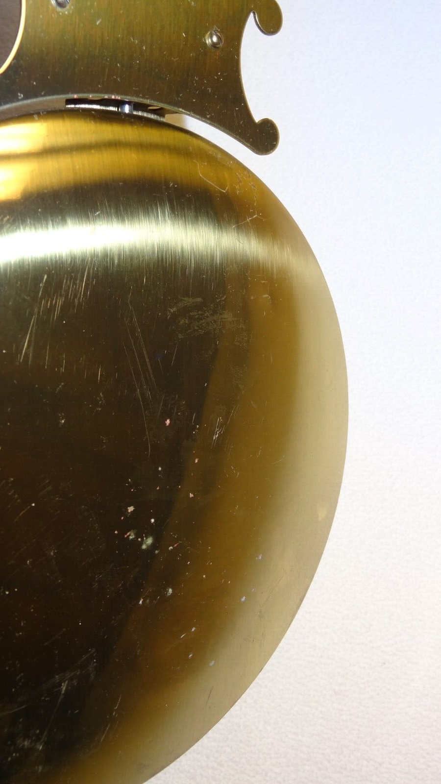 1981 URGOS GRANDFATHER CLOCK MADE IN GERMANY BRASS LYRE PENDULUM 34 ½