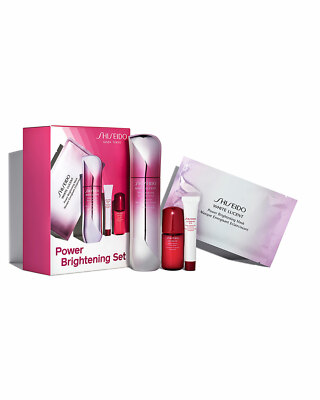 SHISEIDO POWER BRIGHTENING 4 PC SET MICROTARGETING SPOT CORRECTOR + EYE CON