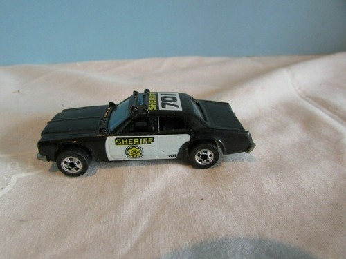 Vintage HOTWHEELS BLACK/WHITE SHERIFF 701 Car Series - Picture 4 of 6