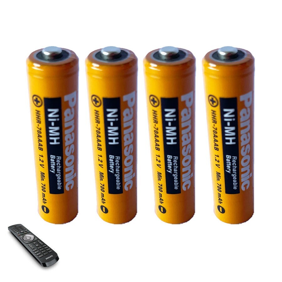 4PCS Panasonic NIMH AAA Rechargeable Batteries 550MAH for Cordless