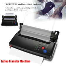Black Tattoo Transfer Copier Printer Machine Thermal Stencil Paper Maker UK Plug