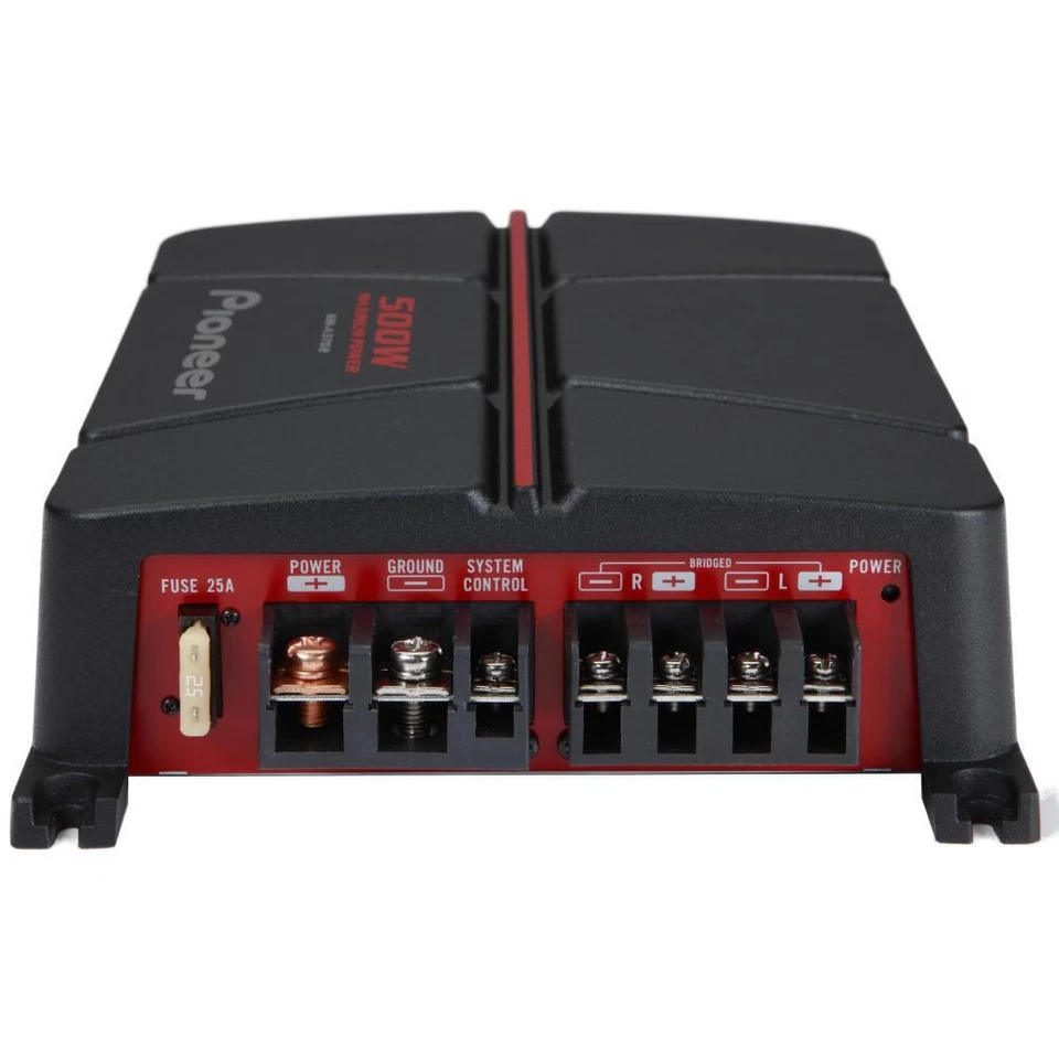 Pioneer GM-A3702 2 Channel Bridgeable Car Audio Speaker Sub Amplifier 190w RMS - Image 2 of 4