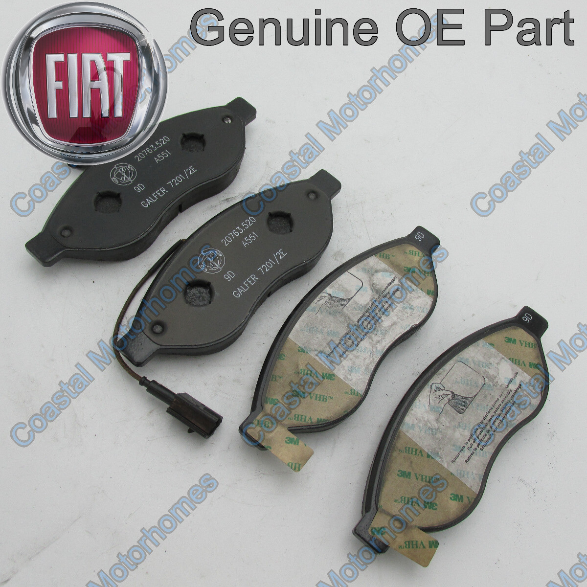 77366019 Rear Brake Pads Original Fiat DUCATO 250 290 for sale 