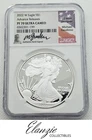 2022-W Proof American Silver Eagle Advance Releases NGC PF70 Gaudioso Signed
