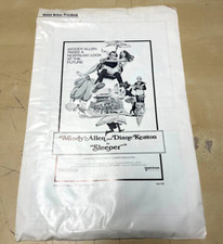 Vintage Original 1973 Woody Allen Diane Keaton Sleeper 11" x 17" Pressbook