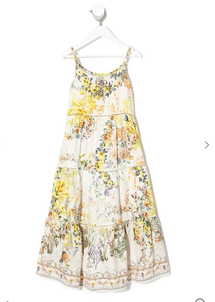 Camilla dress girls kids high low cotton sz 8 vacation In the Hills of Tuscany - Image 2 of 4