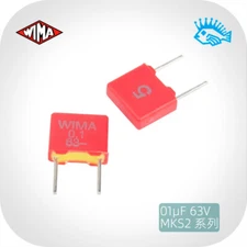 0.1uF MKS2 63V 104 100n German WIMA film Non-polar capacitor foot spacing 5mm