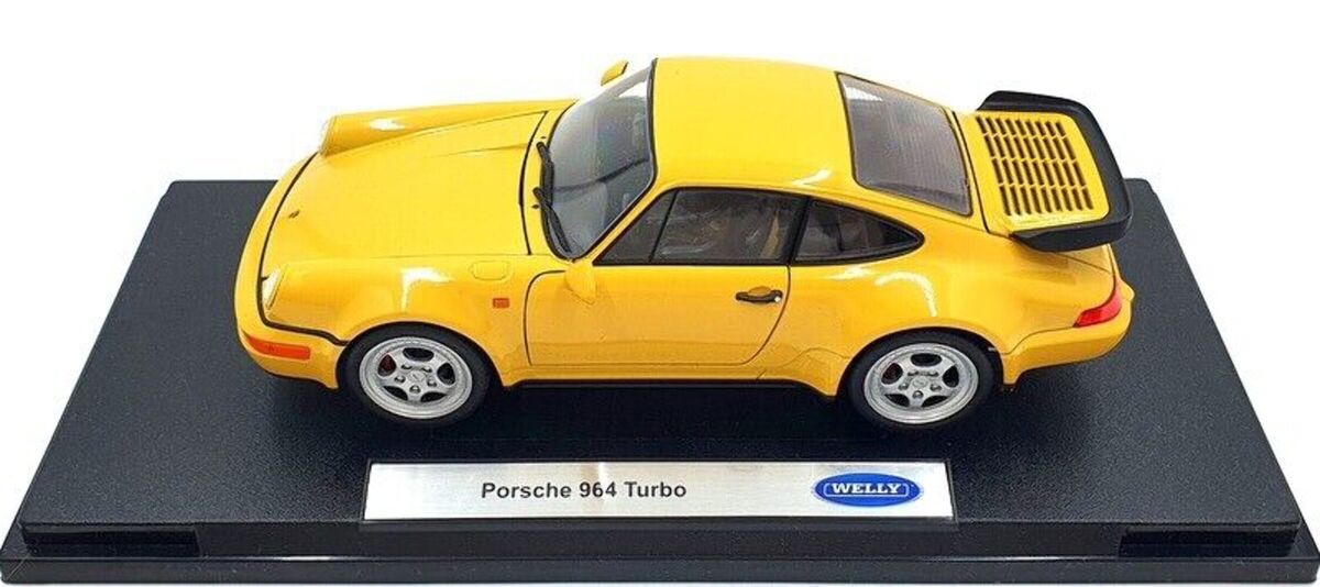 Welly 1989 Porsche 911 (964) Turbo 3.6 Yellow 1:18 | eBay Welly 1989 Porsche 911 (964) Turbo 3.6 Yellow 1:18 | eBay