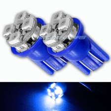 2x Blue Smd 8 Led 12v T10 Interior Instrument Panel Gauge Wedge Light Lamp Bulb 2x Blue Smd 8 Led 12v T10 Interior Instrument Panel Gauge Wedge Light Lamp Bulb