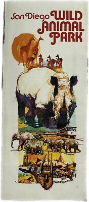 1975 San Diego Zoo Wild Animal Park Travel Souvenir Brochure California Mint