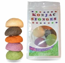 5 Sponge Set Organic Skincare Facial for Natural Exfoliating and Deep Pore Clean