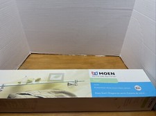 MOEN Sage 22 in. W Glass Bath Shelf in Spot Resist Brushed Nickel DN6890BN