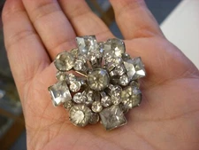 Vintage Art Deco Style Rhinestone Pin Brooch A145