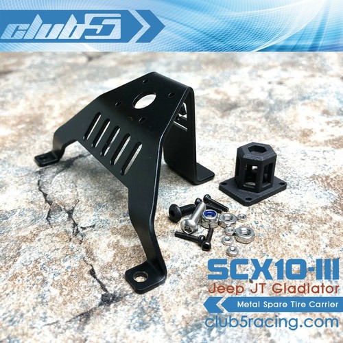 Metal Spare Tire Carrier for Axial SCX10 III JT Gladiator - Picture 3 of 11