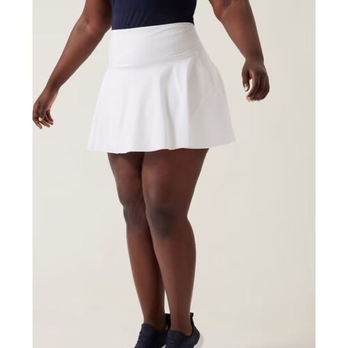 Athleta Ace High Rise 13.5" Tennis Skort 657545 White Skorts Women's Size 3X NWT